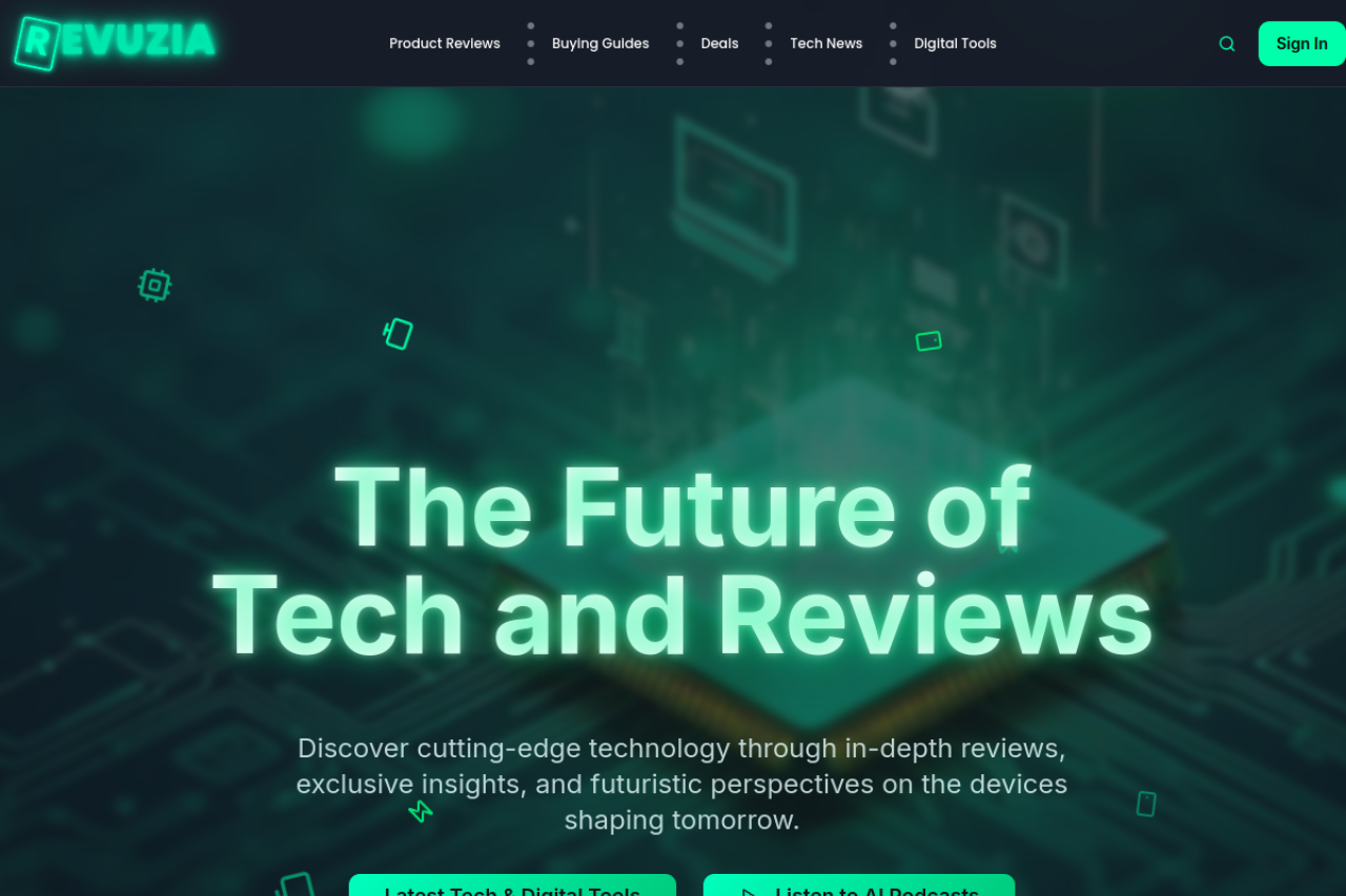 Revuzia — tech research platform